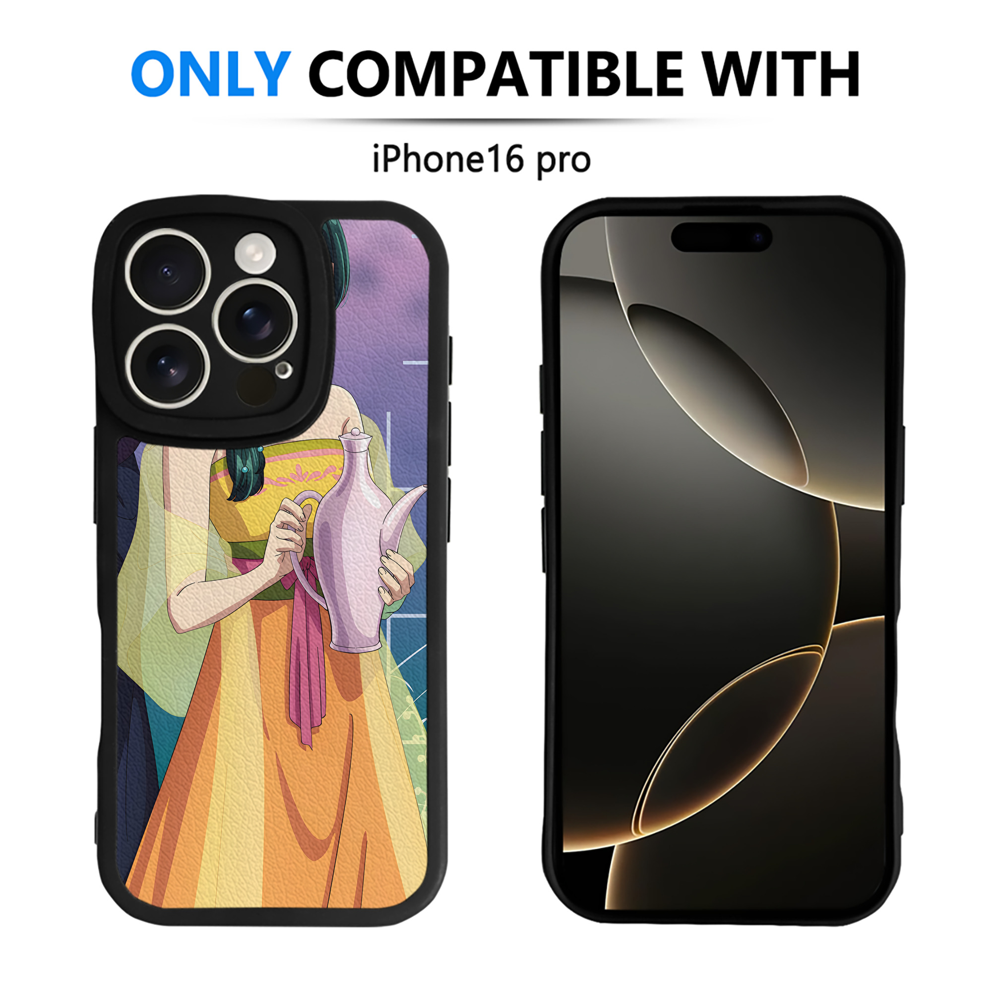 （画像用） 薬屋のひとりごと The Apothecary Diaries 【iPhone 16シリーズ対応】シリコンスマホケース（レザー調） 材質：シリコン